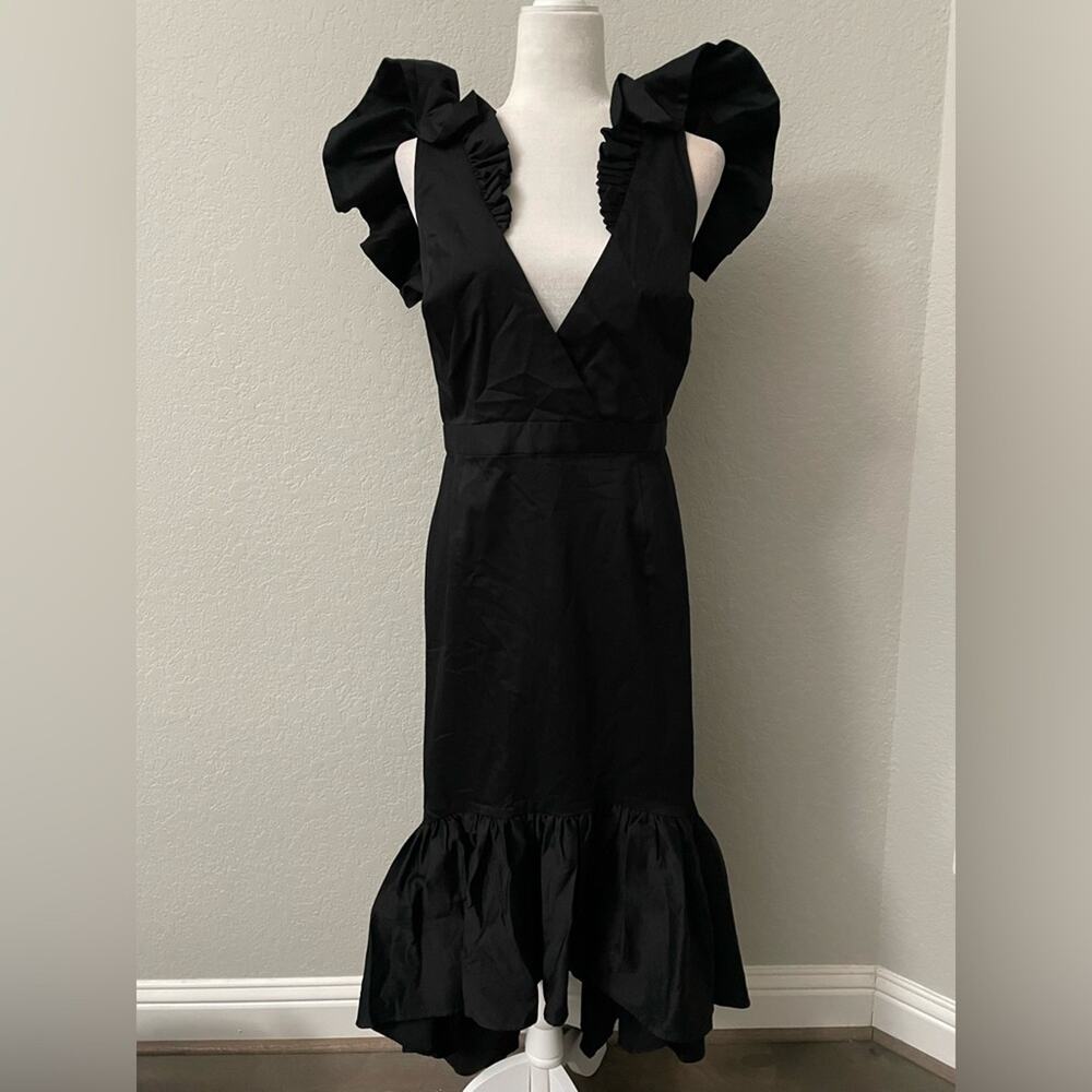 Making the Cut Women's Standard Ruffle Dress with Flounce in black - size medium